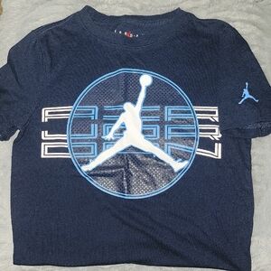 Air Jordan Kids Navy Blue Graphic T-Shirt